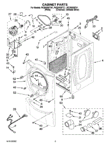 02 - Cabinet Parts parts for Whirlpool Dryer WGD9500TW1 from AppliancePartsPros.com