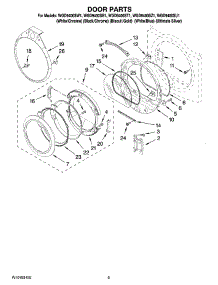 05 - Door Parts, Optional Parts (Not Included) parts for Whirlpool Dryer WGD9400SZ1 from AppliancePartsPros.com