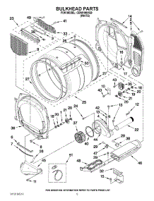 03 - Bulkhead Parts parts for Whirlpool Dryer CEW9100VQ0 from AppliancePartsPros.com