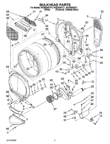 03 - Bulkhead Parts parts for Whirlpool Dryer WGD9500TC1 from AppliancePartsPros.com