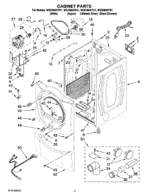 02 - Cabinet Parts parts for Whirlpool Dryer WGD9600TA1 from AppliancePartsPros.com
