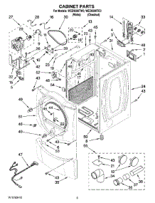 02 - Cabinet Parts parts for Whirlpool Dryer WED9500TW0 from AppliancePartsPros.com