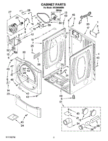 02 - Cabinet Parts parts for Whirlpool Dryer WGD8500SR1 from AppliancePartsPros.com