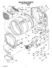 03 - Bulkhead Parts parts for Whirlpool Dryer WGD8500SR1 from AppliancePartsPros.com