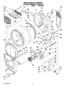 03 - Bulkhead Parts parts for Whirlpool Dryer WGD9500TW0 from AppliancePartsPros.com