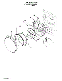 05 - Door Parts, Optional Parts (Not Included) parts for Whirlpool Dryer 7MWGD8500SR2 from AppliancePartsPros.com