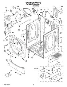 02 - Cabinet Parts parts for Whirlpool Dryer WED8410SW2 from AppliancePartsPros.com