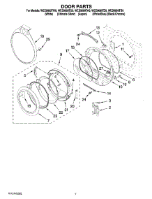 04 - Door Parts, Optional Parts (Not Included) parts for Whirlpool Dryer WED9600TA0 from AppliancePartsPros.com
