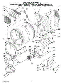03 - Bulkhead Parts parts for Whirlpool Dryer WGD9600TZ0 from AppliancePartsPros.com
