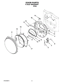 05 - Door Parts, Optional Parts (Not Included) parts for Whirlpool Dryer 7MWGD8500SR1 from AppliancePartsPros.com