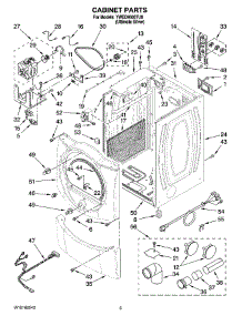 02 - Cabinet Parts parts for Whirlpool Dryer YWED9500TU0 from AppliancePartsPros.com