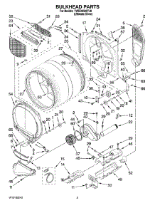 03 - Bulkhead Parts parts for Whirlpool Dryer YWED9500TU0 from AppliancePartsPros.com