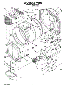 03 - Bulkhead Parts parts for Whirlpool Dryer WGD8410SW1 from AppliancePartsPros.com