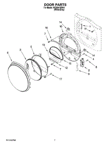 04 - Door Parts, Optional Parts (Not Included) parts for Whirlpool Dryer WED8410SW1 from AppliancePartsPros.com