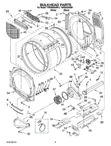 03 - Bulkhead Parts parts for Whirlpool Dryer YWED8300SB1 from AppliancePartsPros.com