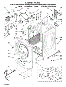 02 - Cabinet Parts parts for Whirlpool Dryer YWED9600TZ0 from AppliancePartsPros.com
