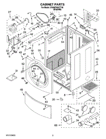 02 - Cabinet Parts parts for Whirlpool Dryer 3RAWZ481ETH0 from AppliancePartsPros.com