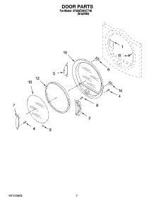 04 - Door Parts, Optional Parts (Not Included) parts for Whirlpool Dryer 3RAWZ481ETH0 from AppliancePartsPros.com