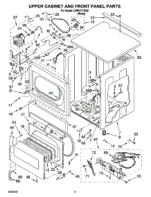 06 - Upper Cabinet And Front Panel Parts parts for Whirlpool Dryer CSP2771KQ2 from AppliancePartsPros.com