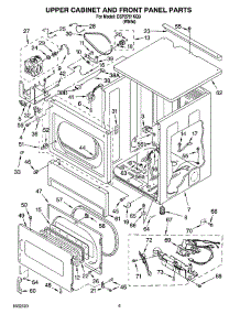 06 - Upper Cabinet And Front Panel Parts parts for Whirlpool Dryer CSP2761KQ3 from AppliancePartsPros.com