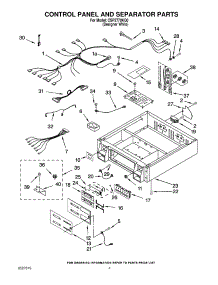 04 - Control Panel / Separator Parts parts for Whirlpool Dryer CSP2770KQ0 from AppliancePartsPros.com