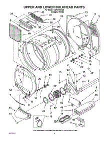 08 - Upper / Lower Bulkhead Parts / Optional parts for Whirlpool Dryer CSP2770KQ0 from AppliancePartsPros.com