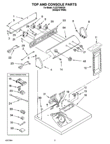 02 - Top And Console Parts parts for Whirlpool Dryer YLEQ7000KQ0 from AppliancePartsPros.com