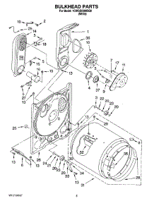 03 - Bulkhead Parts parts for Whirlpool Dryer 1CWGD5300SQ0 from AppliancePartsPros.com
