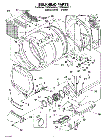 03 - Bulkhead Parts parts for Whirlpool Dryer YGEW9868KQ0 from AppliancePartsPros.com