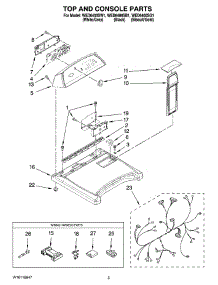 02 - Top And Console Parts parts for Whirlpool Dryer WED6400SB1 from AppliancePartsPros.com