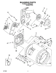 03 - Bulkhead Parts parts for Whirlpool Dryer YLER5635JQ1 from AppliancePartsPros.com