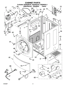 02 - Cabinet Parts parts for Whirlpool Dryer YGEW9200LL2 from AppliancePartsPros.com