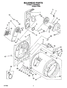 03 - Bulkhead Parts parts for Whirlpool Dryer YLEN2000KQ0 from AppliancePartsPros.com