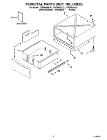 05 - Pedestal Parts (Not Included) parts for Whirlpool Dryer YGEW9200LQ1 from AppliancePartsPros.com