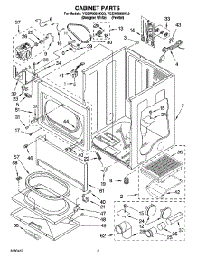 02 - Cabinet Parts parts for Whirlpool Dryer YGEW9868KQ3 from AppliancePartsPros.com