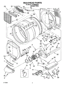 03 - Bulkhead Parts parts for Whirlpool Dryer YLEQ8850KQ1 from AppliancePartsPros.com