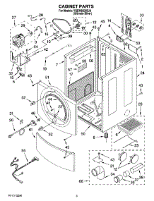 02 - Cabinet Parts parts for Whirlpool Dryer YGEW9250SU0 from AppliancePartsPros.com