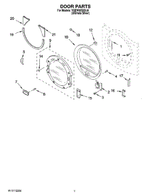 04 - Door Parts, Optional Parts (Not Included) parts for Whirlpool Dryer YGEW9250SU0 from AppliancePartsPros.com