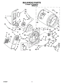03 - Bulkhead Parts parts for Whirlpool Dryer YLEQ5000PW0 from AppliancePartsPros.com