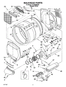 03 - Bulkhead Parts parts for Whirlpool Dryer YLEQ8850KQ0 from AppliancePartsPros.com