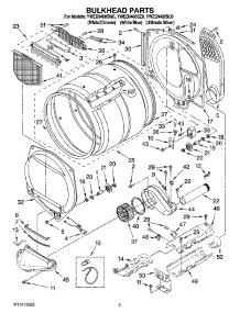 03 - Bulkhead Parts parts for Whirlpool Dryer YWED9400SZ0 from AppliancePartsPros.com
