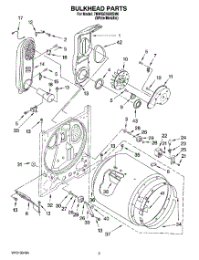 03 - Bulkhead Parts parts for Whirlpool Dryer 7MWG87660SM0 from AppliancePartsPros.com