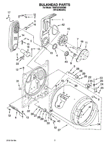 03 - Bulkhead Parts parts for Whirlpool Dryer 7MWG87600SM0 from AppliancePartsPros.com