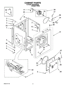 02 - Cabinet Parts parts for Whirlpool Dryer WGD5200TQ0 from AppliancePartsPros.com