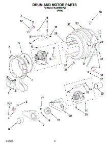 03 - Drum And Motor Parts, Optional Parts (Not Included) parts for Whirlpool Dryer YLEW0050PQ0 from AppliancePartsPros.com