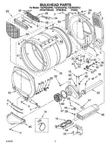 03 - Bulkhead Parts parts for Whirlpool Dryer YGEW9250PQ0 from AppliancePartsPros.com