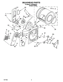 03 - Bulkhead Parts parts for Whirlpool Dryer YLER3624JQ1 from AppliancePartsPros.com