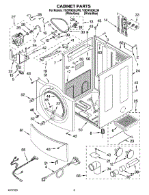 02 - Cabinet Parts parts for Whirlpool Dryer YGEW9200LW0 from AppliancePartsPros.com