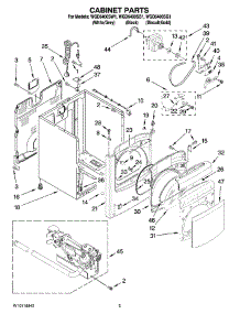 02 - Cabinet Parts parts for Whirlpool Dryer WGD6400SG1 from AppliancePartsPros.com