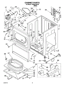 02 - Cabinet Parts parts for Whirlpool Dryer YCEM2760KQ0 from AppliancePartsPros.com